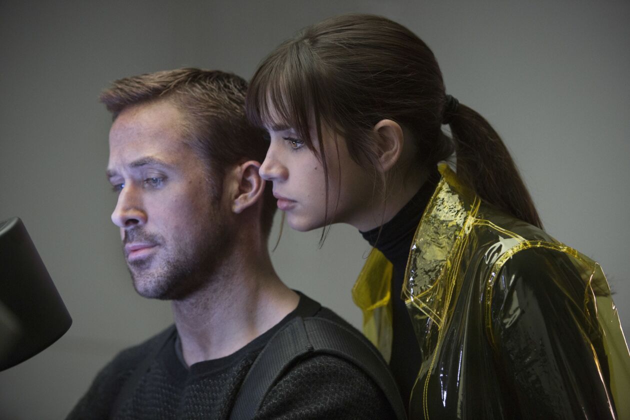 Ryan Gosling and Ana de Armas in a scene from “Blade Runner 2049.” | . Warner Bros. Pictures